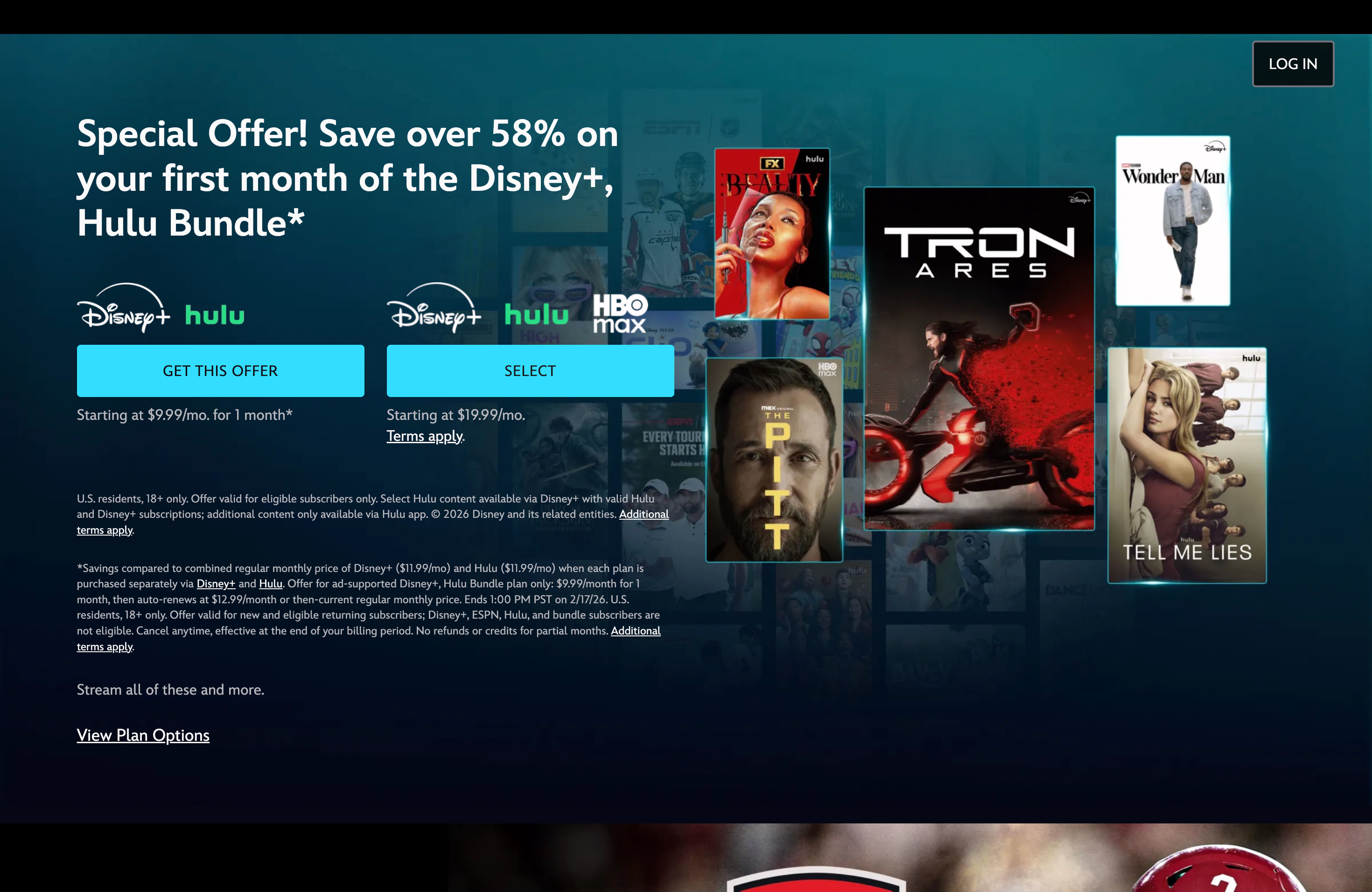 Disney+ signup page screenshot