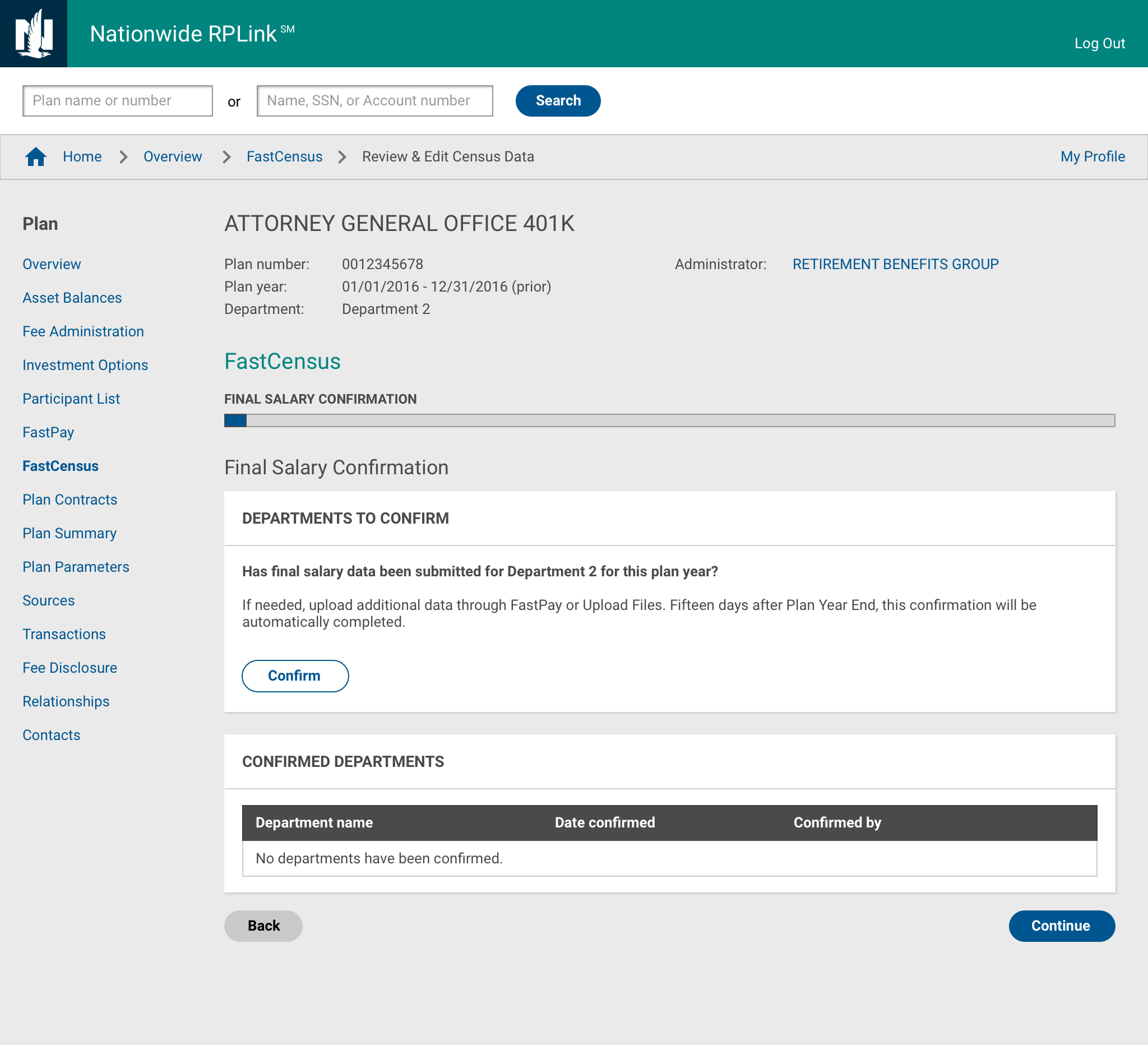 final salary confirmation